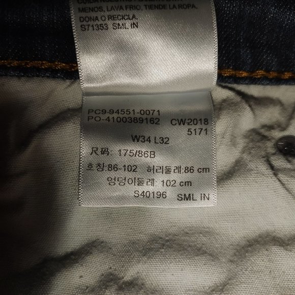 Signature Levi Strauss S67 34x32 faded blue jeans - Picture 6 of 6